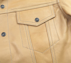 Aero 557XX Type 3 Jean Jacket, size 40, Natural Vicenza Horsehide