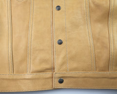 Aero 557XX Type 3 Jean Jacket, size 42, Natural Vicenza Horsehide