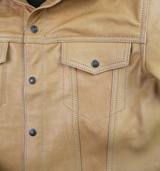 Aero 557XX Type 3 Jean Jacket, size 42, Natural Vicenza Horsehide