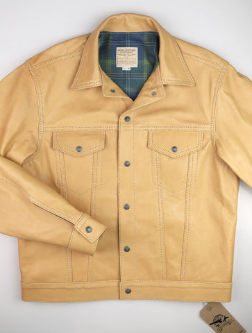 Aero 557XX Type 3 Jean Jacket, size 42, Natural Vicenza Horsehide