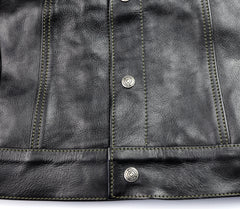 Aero 557XX Type 3 Jean Jacket, size 42, Blackened Brown Vicenza Horsehide