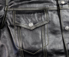 Aero 557XX Type 3 Jean Jacket, size 42, Blackened Brown Vicenza Horsehide