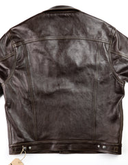 Aero 557XX Type 3 Jean Jacket, size 44, Dark Seal Vicenza Horsehide
