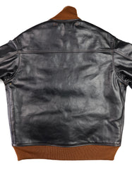 Aero A-1 Military Flight Jacket, size 42, Blackened Brown Vicenza Horsehide