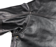 Aero A-1 Military Flight Jacket, size 42, Blackened Brown Vicenza Horsehide