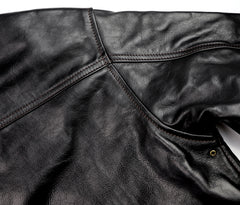 Aero A-1 Military Flight Jacket, size 44, Blackened Brown Vicenza Horsehide
