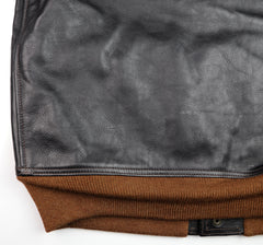 Aero A-1 Military Flight Jacket, size 46, Blackened Brown Vicenza Horsehide