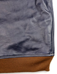 Aero A-1 Military Flight Jacket, size 44, Blue Vicenza Horsehide