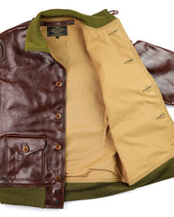 Aero A-1 Military Flight Jacket, size 40, Tobacco Badalassi