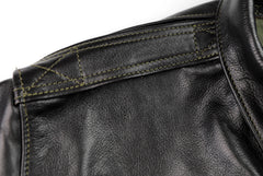 Aero A-2 Military Flight Jacket, size 48, Blackened Brown Vicenza Horsehide