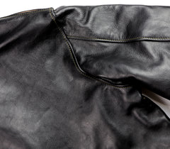 Aero A-2 Military Flight Jacket, size 48, Blackened Brown Vicenza Horsehide