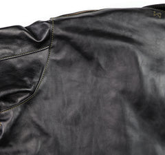 Aero A-2 Military Flight Jacket, size 48, Blackened Brown Vicenza Horsehide