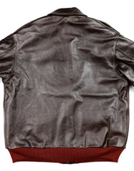 Aero A-2 Military Flight Jacket, size 44, Dark Seal Vicenza Horsehide