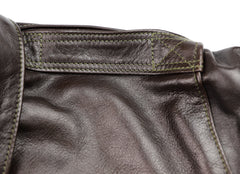 Aero A-2 Military Flight Jacket, size 44, Dark Seal Vicenza Horsehide