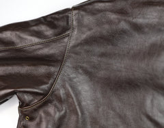 Aero A-2 Military Flight Jacket, size 44, Dark Seal Vicenza Horsehide