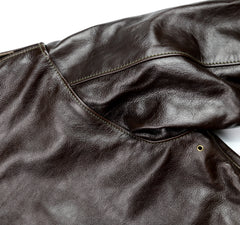 Aero A-2 Military Flight Jacket, size 44, Dark Seal Vicenza Horsehide