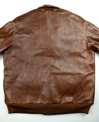 A-2 Military Flight Jacket, size 46, Russet Vicenza Horsehide