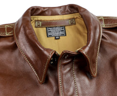 A-2 Military Flight Jacket, size 46, Russet Vicenza Horsehide