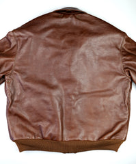 Aero A-2 Military Flight Jacket, size 52, Russet Vicenza Horsehide
