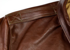 Aero A-2 Military Flight Jacket, size 52, Russet Vicenza Horsehide