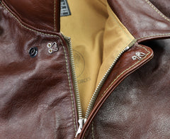 A-2 Military Flight Jacket, size 46, Russet Vicenza Horsehide
