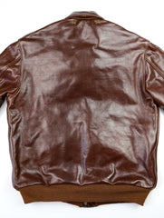 Aero A-2 Military Flight Jacket, size 42, Tobacco Badalassi Cowhide