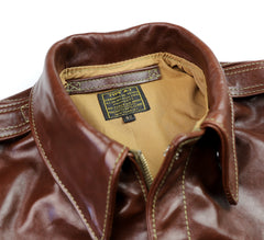 Aero A-2 Military Flight Jacket, size 42, Tobacco Badalassi Cowhide