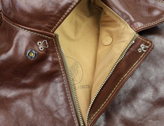 Aero A-2 Military Flight Jacket, size 42, Tobacco Badalassi Cowhide