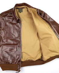 Aero A-2 Military Flight Jacket, size 42, Tobacco Badalassi Cowhide