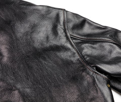 Aero A-2 Military Flight Jacket, size 40, Blackened Brown Vicenza Horsehide