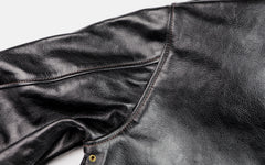 Aero A-2 Military Flight Jacket, size 40, Blackened Brown Vicenza Horsehide