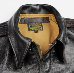 Aero A-2 Military Flight Jacket, size 38, Blackened Brown Vicenza Horsehide