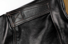 Aero A-2 Military Flight Jacket, size 40, Blackened Brown Vicenza Horsehide