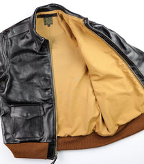 Aero A-2 Military Flight Jacket, size 40, Blackened Brown Vicenza Horsehide