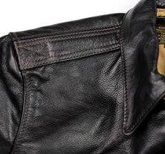 Aero A-2 Military Flight Jacket, size 40, Blackened Brown Vicenza Horsehide