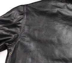 Aero A-2 Military Flight Jacket, size 40, Blackened Brown Vicenza Horsehide