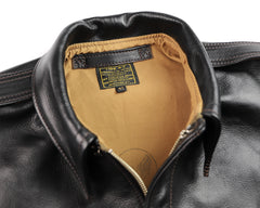 Aero A-2 Military Flight Jacket, size 42, Blackened Brown Vicenza Horsehide