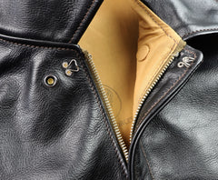 Aero A-2 Military Flight Jacket, size 42, Blackened Brown Vicenza Horsehide