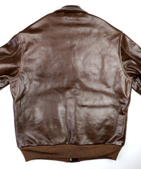 Aero A-2 Military Flight Jacket, size 42, Chestnut Badalassi Cowhide