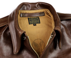 Aero A-2 Military Flight Jacket, size 42, Chestnut Badalassi Cowhide