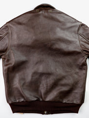 Aero A-2 Military Flight Jacket, size 42, Dark Seal Vicenza Horsehide