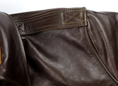 Aero A-2 Military Flight Jacket, size 42, Dark Seal Vicenza Horsehide