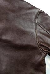 Aero A-2 Military Flight Jacket, size 42, Dark Seal Vicenza Horsehide