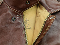 Aero A-2 Military Flight Jacket, size 44, Russet Vicenza Horsehide