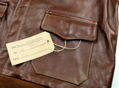 Aero A-2 Military Flight Jacket, size 44, Russet Vicenza Horsehide
