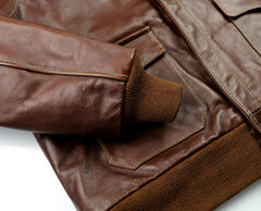 Aero A-2 Military Flight Jacket, size 44, Russet Vicenza Horsehide