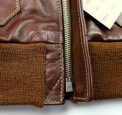 Aero A-2 Military Flight Jacket, size 44, Russet Vicenza Horsehide