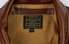 Aero A-2 Military Flight Jacket, size 44, Russet Vicenza Horsehide