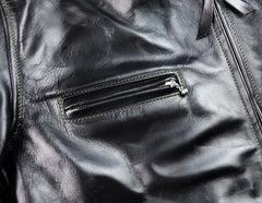 Aero Cafe' Racer, size 44, Black CXL Horsehide