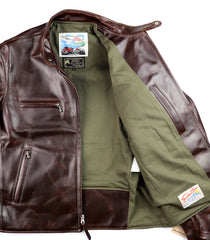 Aero Cafe' Racer, size 42, Brown CXL Horsehide